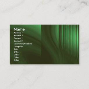 Bottle Green Refraction Business Card