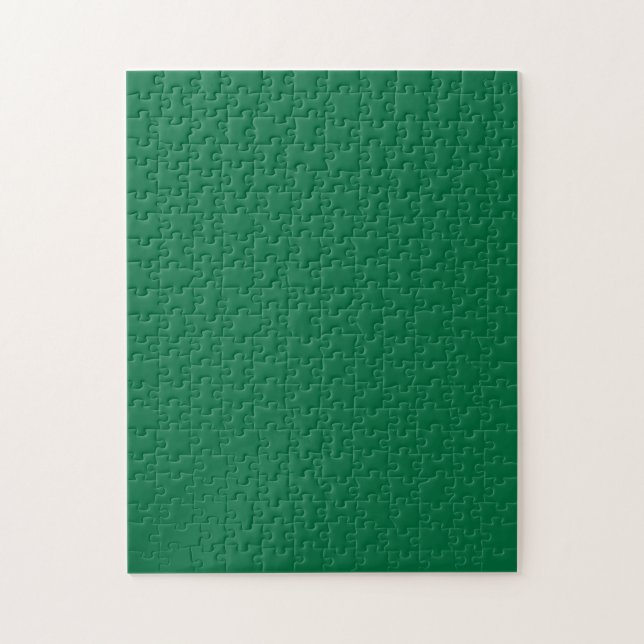 Bottle Green Solid Colour | Classic | Elegant Jigsaw Puzzle (Vertical)
