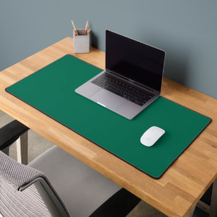 Bottle green (solid colour) desk mat