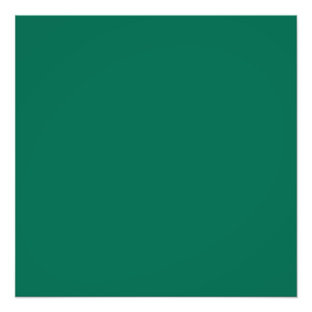 Bottle green (solid colour)  photo print (Front)