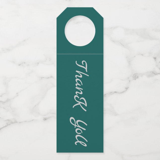 bottle hanger  - Thank you (Front)