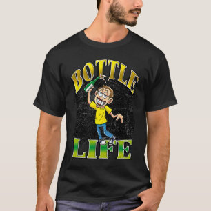 Bottle Life Vintage Drunk Liquor Alcohol Hangover T-Shirt