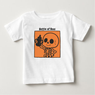 Bottle of Boos Cute Skeleton Baby Halloween T-Shirt