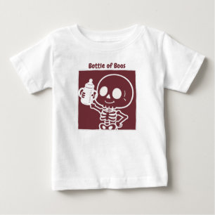 Bottle of Boos Cute Skeleton Baby Halloween T-Shirt
