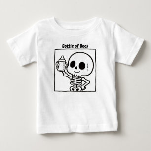 Bottle of Boos Cute Skeleton Baby Halloween T-Shirt