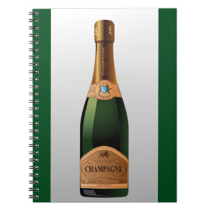 BOTTLE OF CHAMPAGNE NOTEBOOK