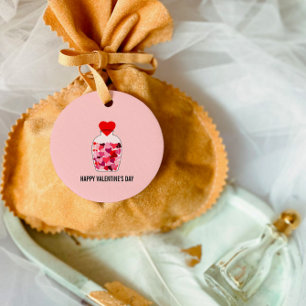 Bottle of Hearts Happy Valentine's Day Love Potion Favour Tags