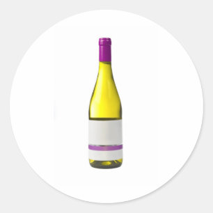 Bottle of quality wine with blank label