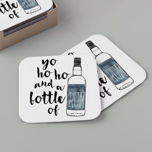 Bottle of Rum Coasters
