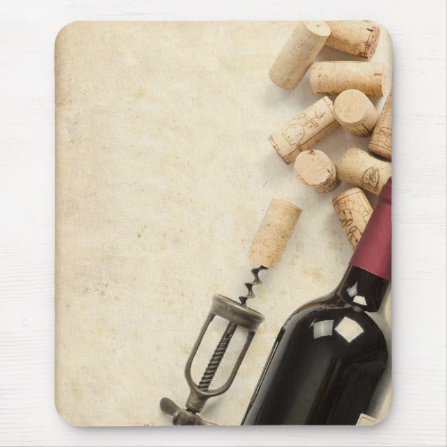Bottle of Wine Mouse Pad (Front)