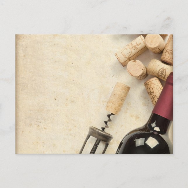Bottle of Wine Postcard (Front)