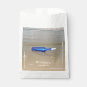 Bottle On Beach Sand Wedding  Favour Bag
