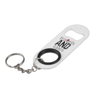 Bottle Opener Keychain for Travels and Tales