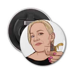 Bottle Opener & Magnet - WHITE