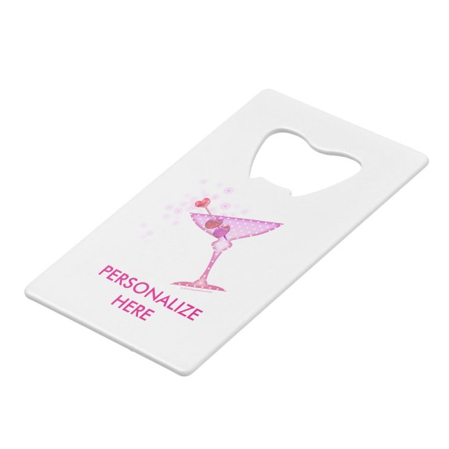 BOTTLE OPENER - PINK MARTINI (Front Angled)