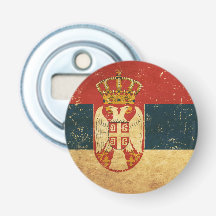 Bottle Opener Serbia Flag