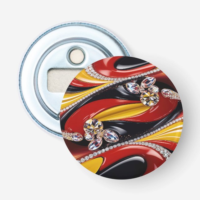 Bottle opener with Belgian Colours Design (Front)