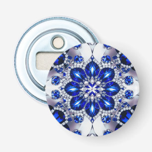 Bottle opener with Blue White Colours Design