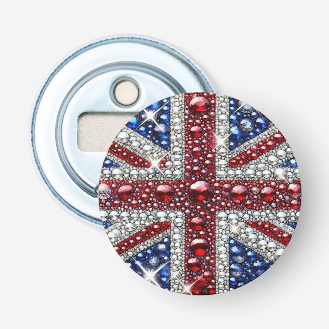 Bottle opener with British Colours Design (Front)