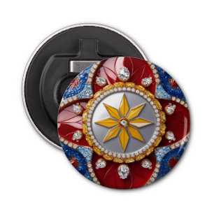 Bottle opener with Colombian Colours Design