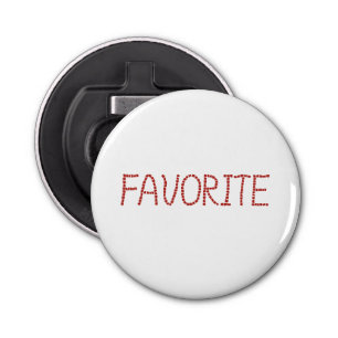 Bottle opener with 'favourite'