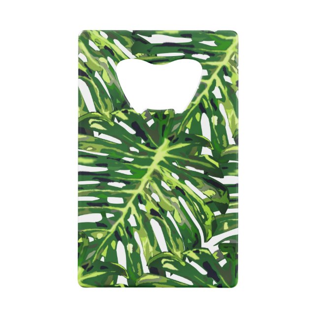 Bottle Opener with Tropical Leaves (Front)