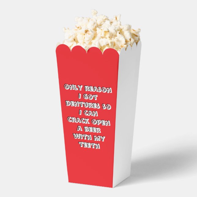 Bottle Opening Teeth Favour Box (Popped)