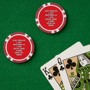 Bottle Opening Teeth Poker Chips