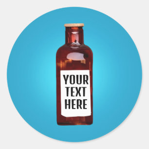 Bottle with label