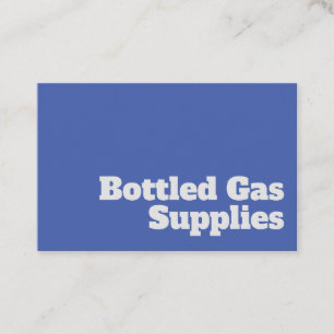 Bottled Gas Supplies. A Gas Supplier Business Card