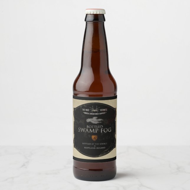 Bottled Swamp Fog Beer Label (Front)