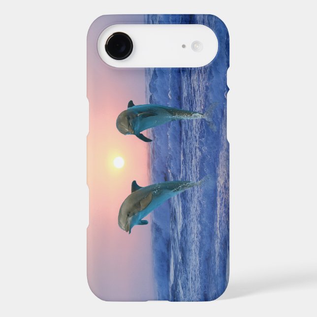 Bottlenose Dolphin at Sunrise Case-Mate iPhone Case (Back)