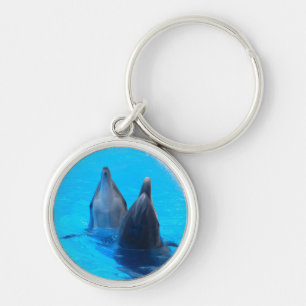 bottlenose dolphin fish marine ocean under water key ring