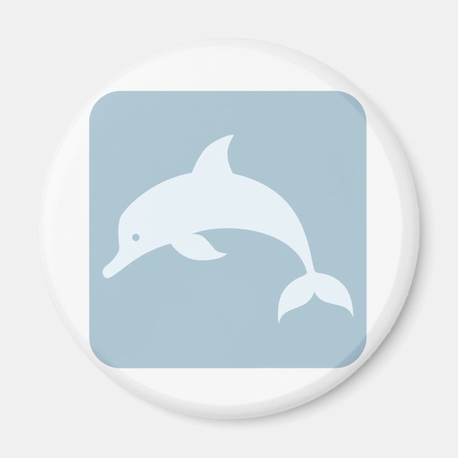 Bottlenose Dolphin Icon Magnet (Front)