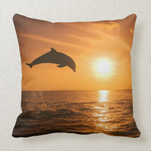 Bottlenose Dolphin jumping Cushion