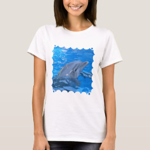 Bottlenose Dolphin Ladies Fitted T-Shirt
