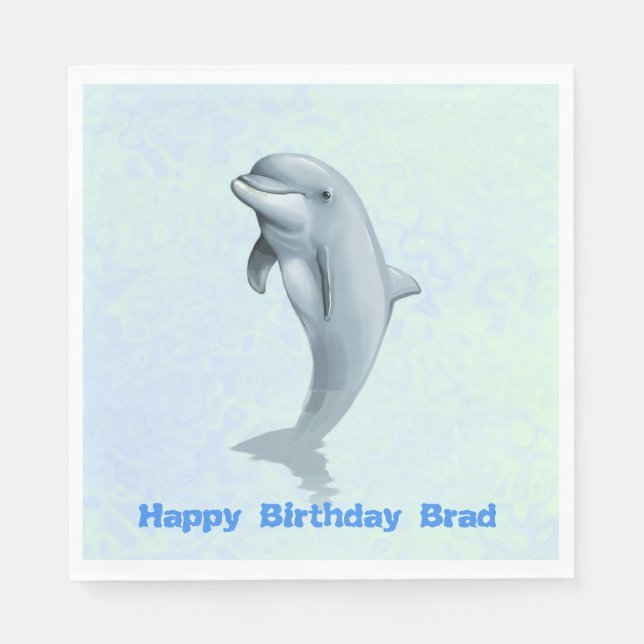 Bottlenose Dolphin Party Napkins (Front)