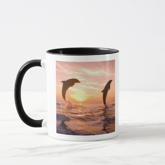 Bottlenose Dolphins Tursiops truncatus Mug (Left)