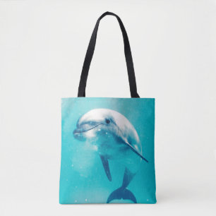 Bottlenosed Dolphin Underwater Tote Bag