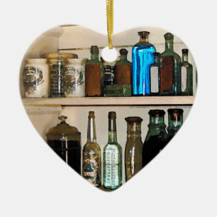 Bottles and Baskets Ceramic Ornament