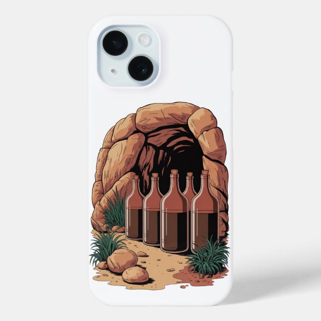 Bottles At A Cave Case-Mate iPhone Case (Back)