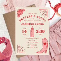 Bottles & Boots Cowgirl Baby Shower