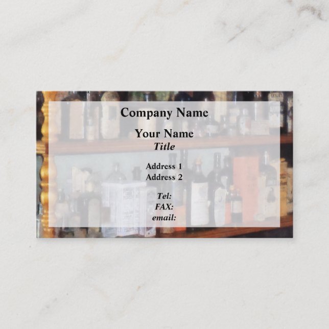 Bottles in General Store Business Card (Front)