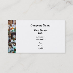 Bottles of Chemicals Business Card