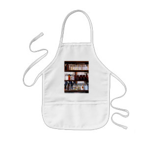 Bottles of Chemicals on Shelves Kids Apron