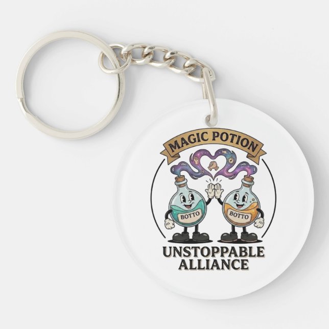 Botto Brand Unstoppable Alliance Retro Magic Potio Key Ring (Front)