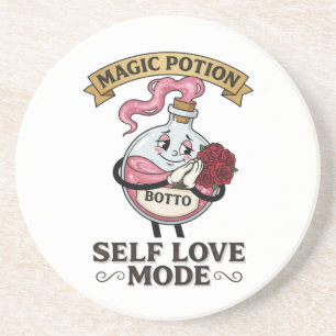 Botto Self Love Mode Vintage Magic Potion A Coaster