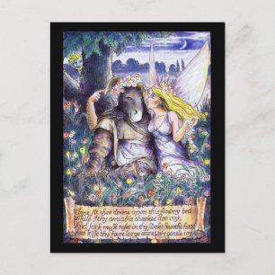 Bottom and Titania Postcard