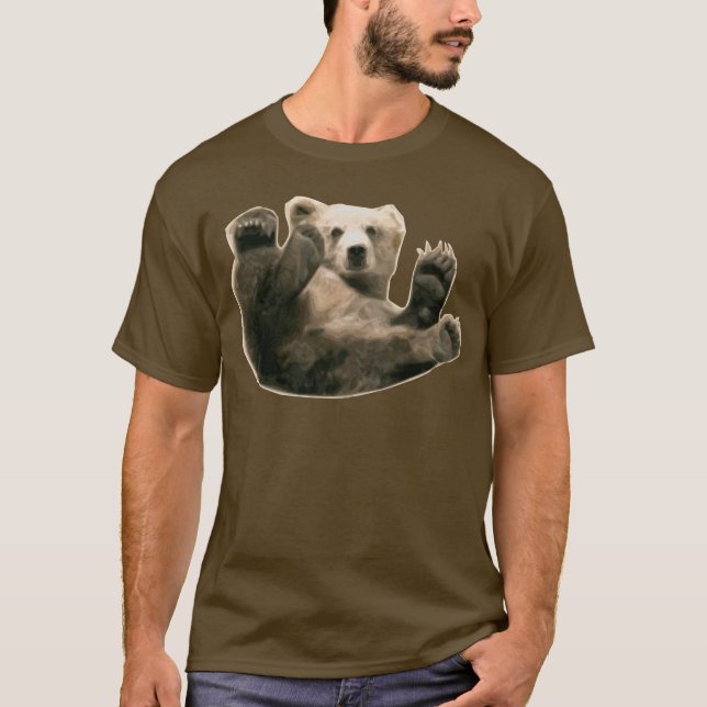 Bottom Bear Bare Gay Pride LGBT Circuit Party Wear T-Shirt (Front)