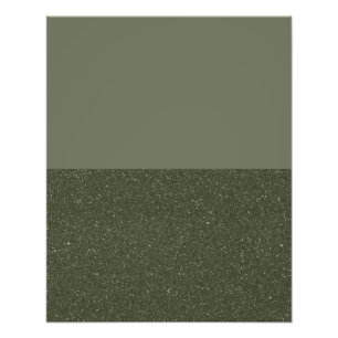 Bottom Noise Moss Green Photo Enlargement (Custom) Print
